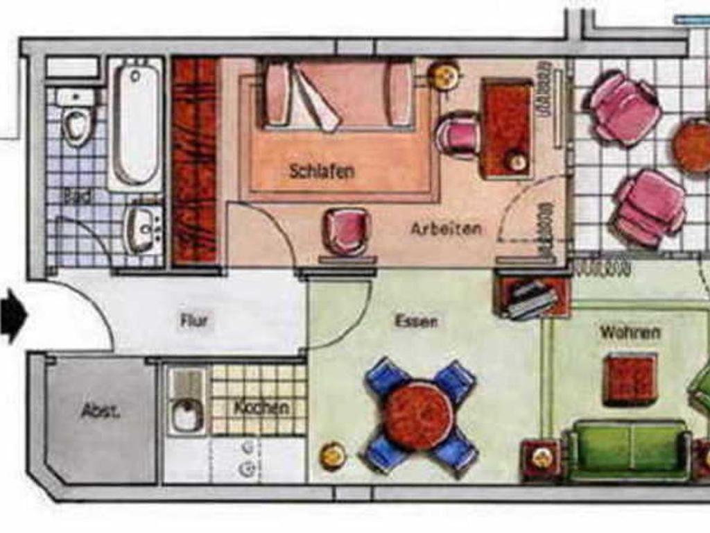 2 Raum Wohnung Morgensonne Mit Balkon Sellin  Ngoại thất bức ảnh
